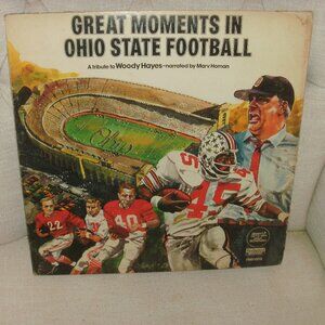Vintage 70’s Great Moments Ohio State Football Woody Hayes Tribute Vinyl Record